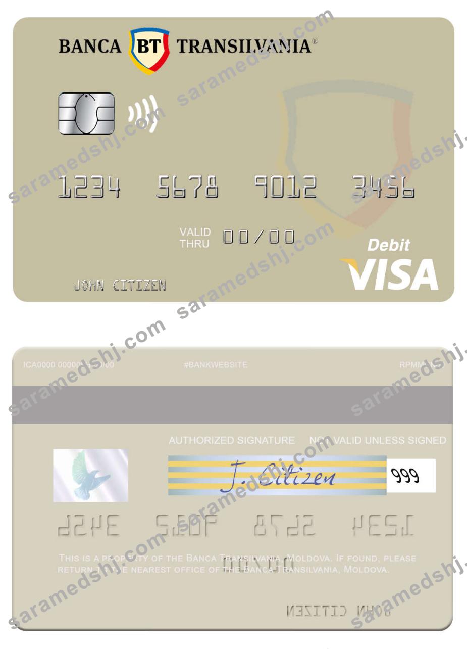 Moldova Banca Transilvania visa debit card